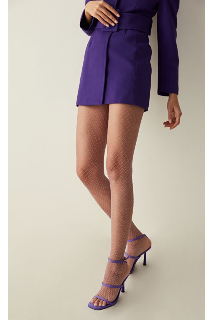 Kadın Orta File Külotlu Çorap - 3-4