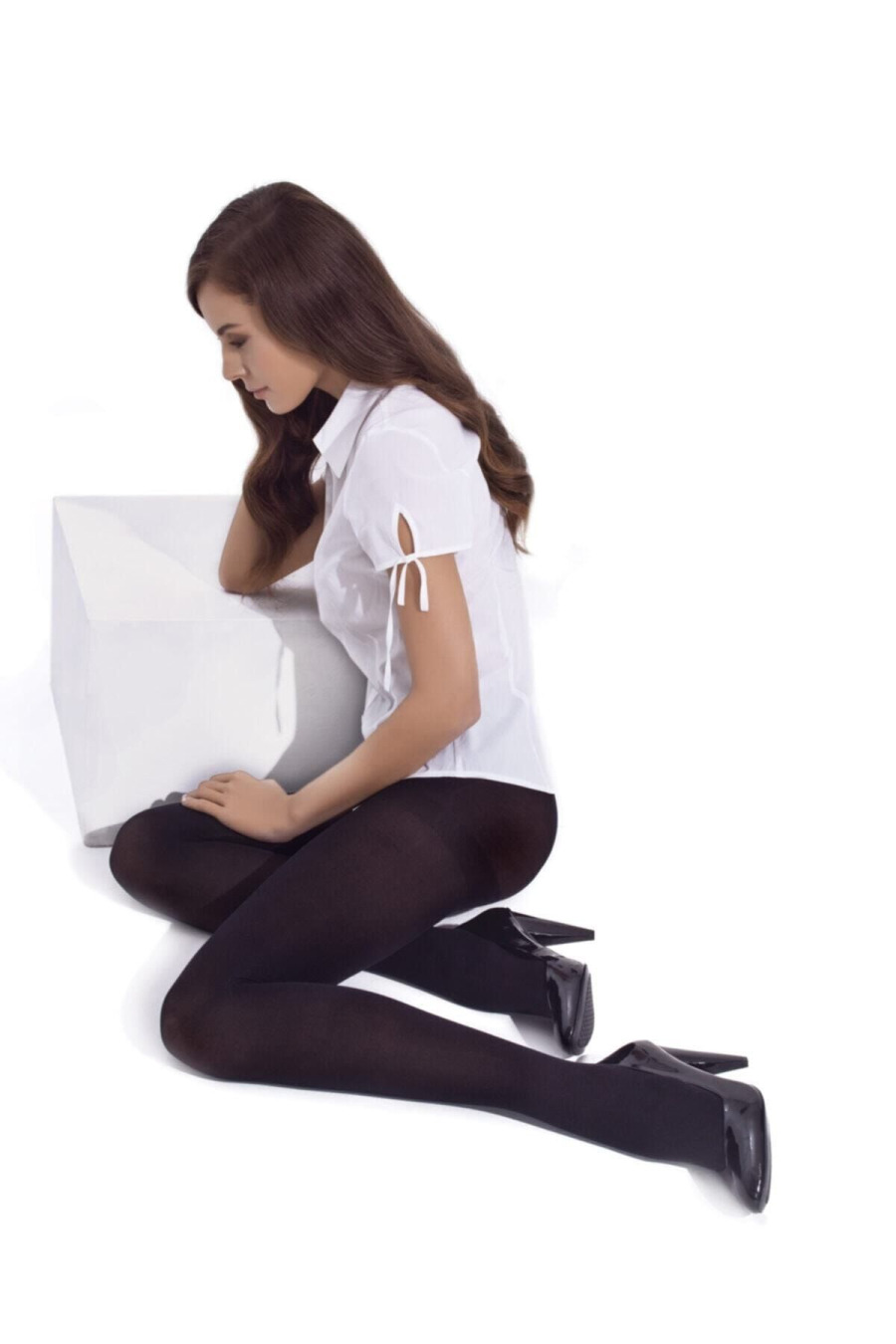 Kadın Siyah Mikro 40 Külotlu Çorap - 4